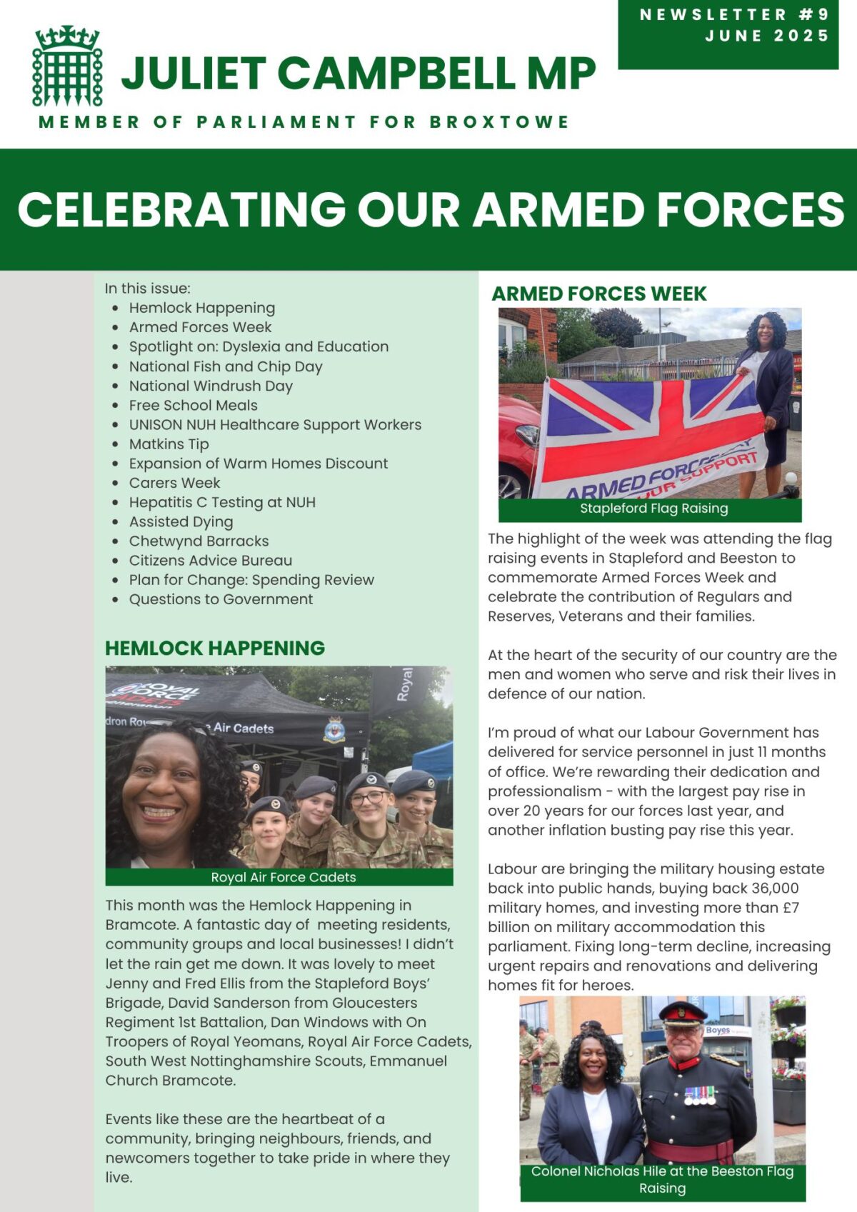 June 2025 Newsletter Page 1